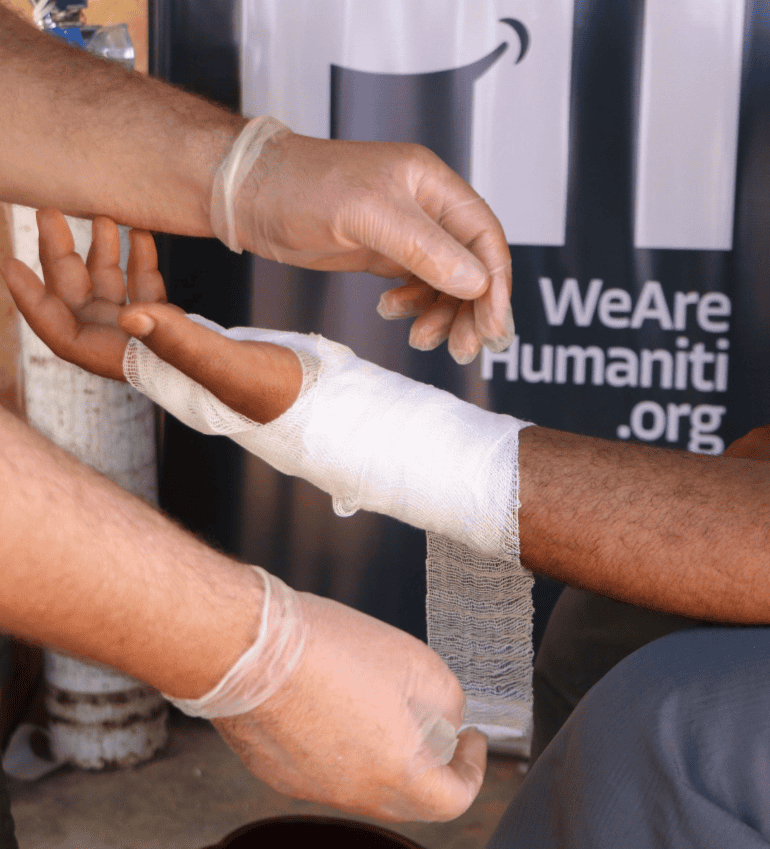 Fueling the operation of a mobile clinic serving survivors across 11 displacement camps